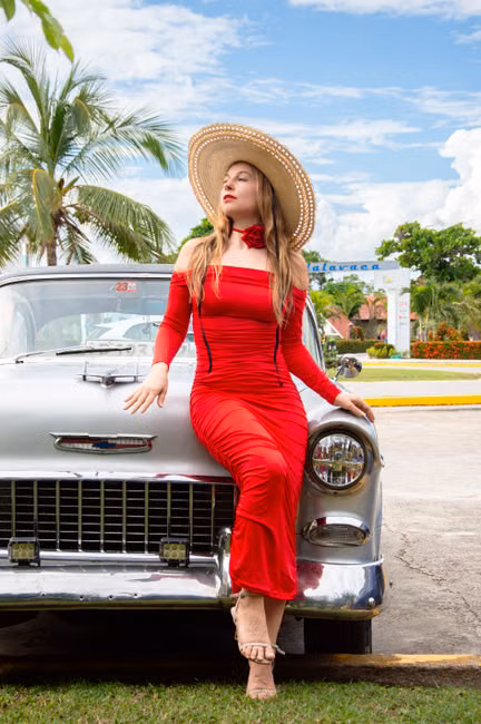 Vestido Floral Vermelho